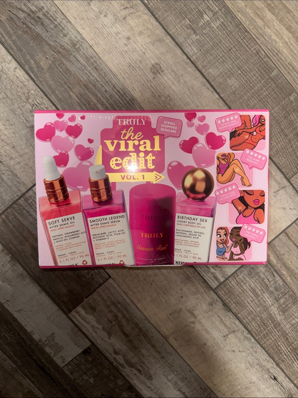 TRULY Bath & Body Set in Pink Packaging